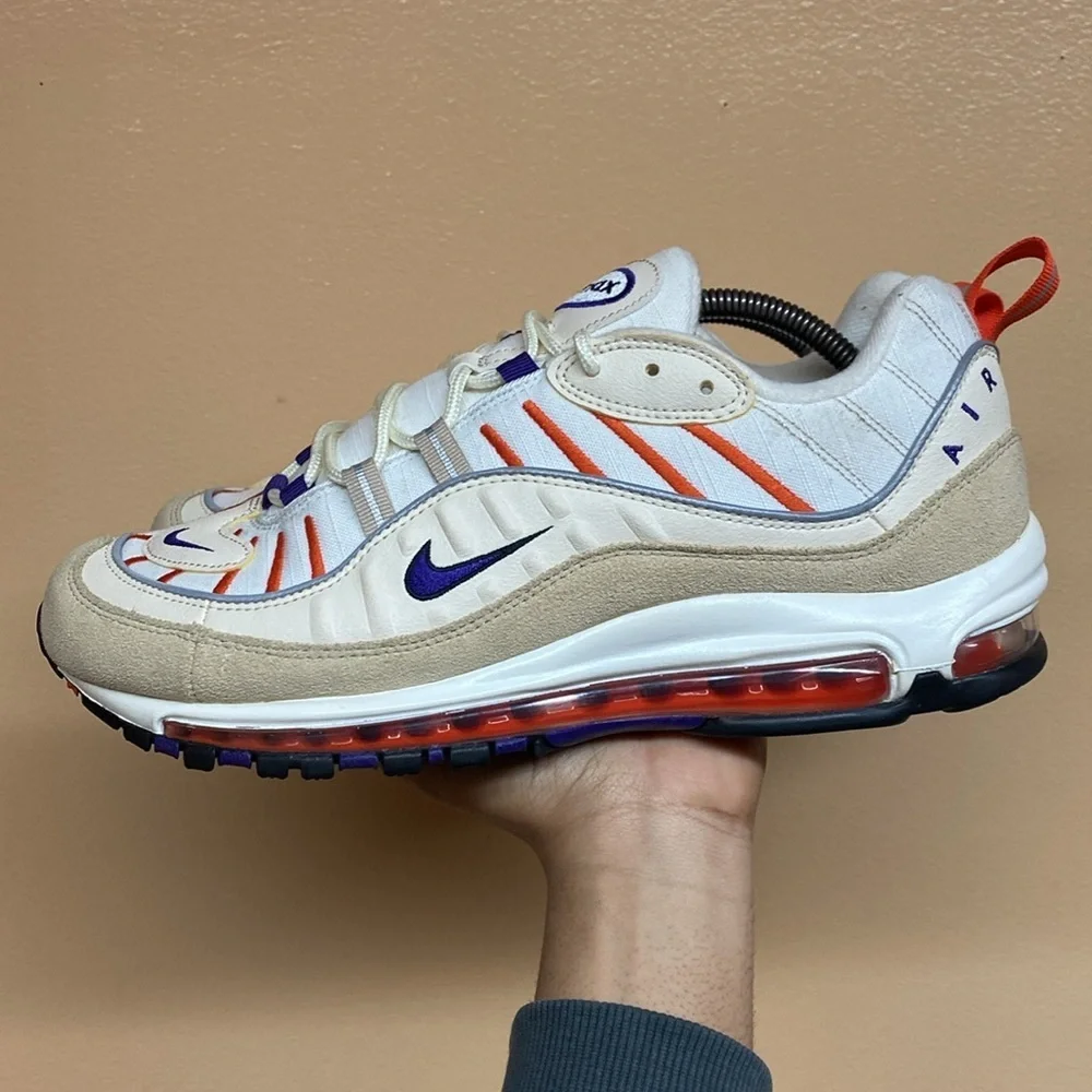Nike Air Max 98 “Sail Court Purple” Size 10.5 640744-108